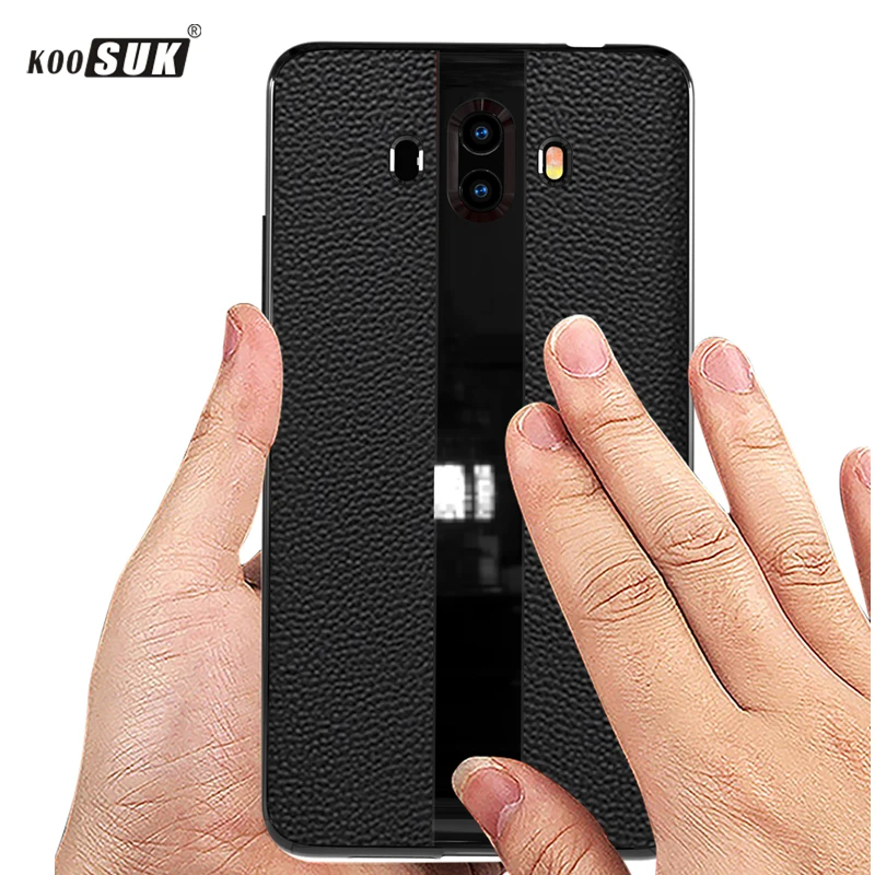 Роскошный кожаный мягкий силиконовый чехол для huawei mate 10 противоударный телефона