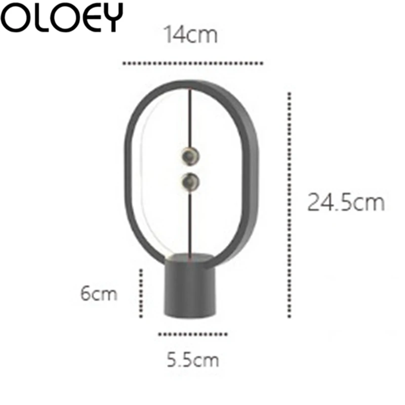Skup Europejska kreatywna lampa stołowa magnetyczna owalna lampa stołowa indukcyjna salon dekoracja sypialni nowość
