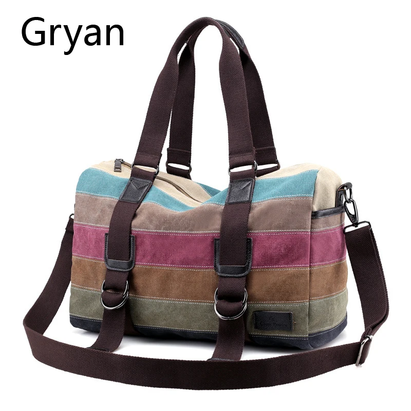 

Women Japan South Korea Handbag Lady zipper satchel color canvas suitcase Shoulder Bag Female Stripe match Crossbody Bags 31