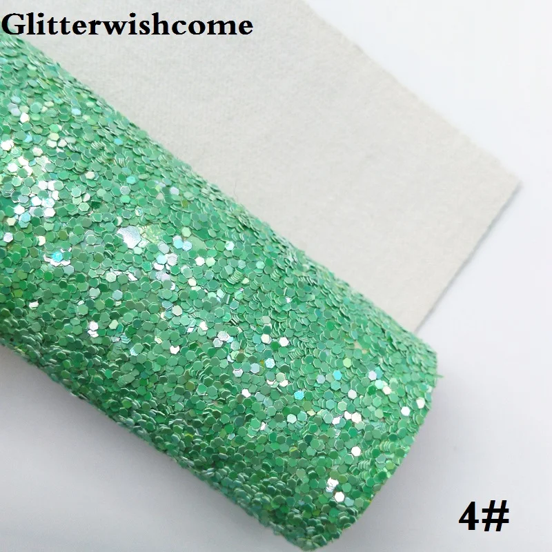 Glitterwishcome 30X134 см мини-рулон синтетическая кожа, массивная блестящая кожа, искусственная ткань из искусственной кожи винил для бантов, GM023 - Цвет: 4