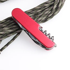 3 Colors Multifunctional Swiss Knife Folding Pocket Knife Camping Survival Outdoor EDC Hand Tools CHSW048Y - Цвет: red