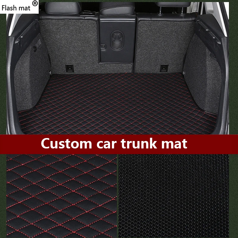 Leather Car Trunk Mats For Volkswagen All Models Polo Golf 7 Tiguan