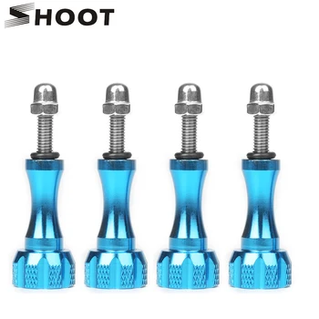 

SHOOT 4Pcs CNC Aluminum Alloy Thumb Screw for GoPro Hero 9 8 7 6 5 Black Sjcam Xiaomi Yi 4K H9 Action Camera Go Pro Accessories