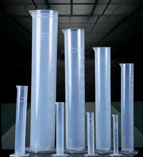

free shipping 250ml 4pcs/lot plastic measuring cylinder for lab supplies,container tube