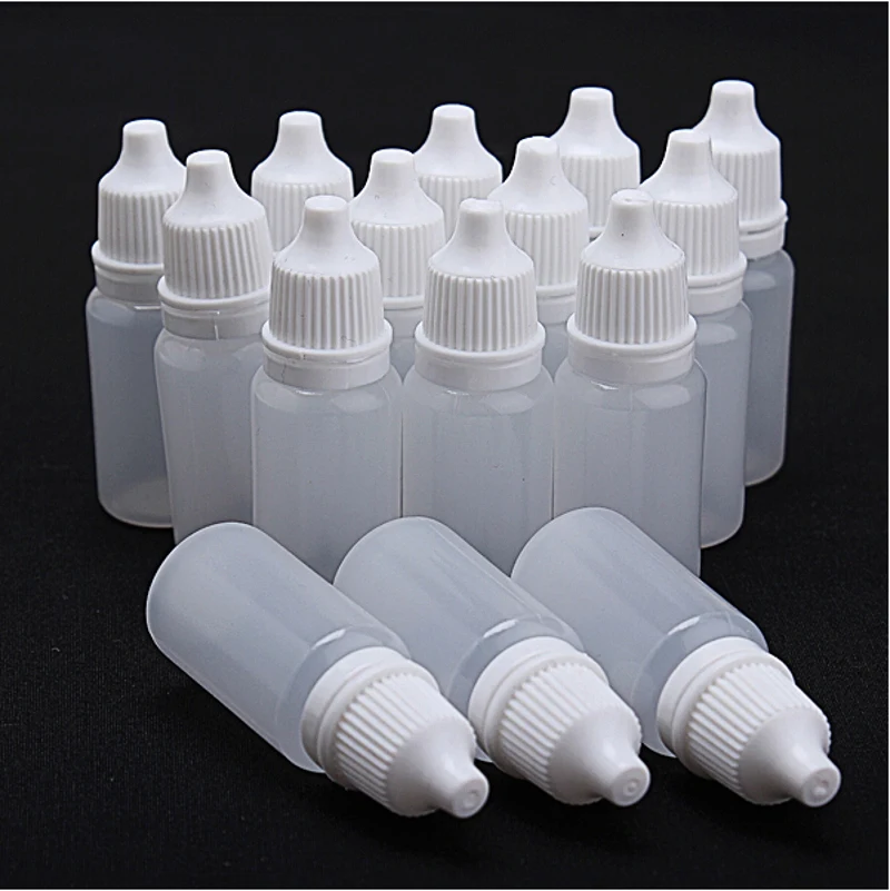 10PCS Empty Plastic Squeezable Applicator Eye Liquid Dropper Bottles Containerin Storage