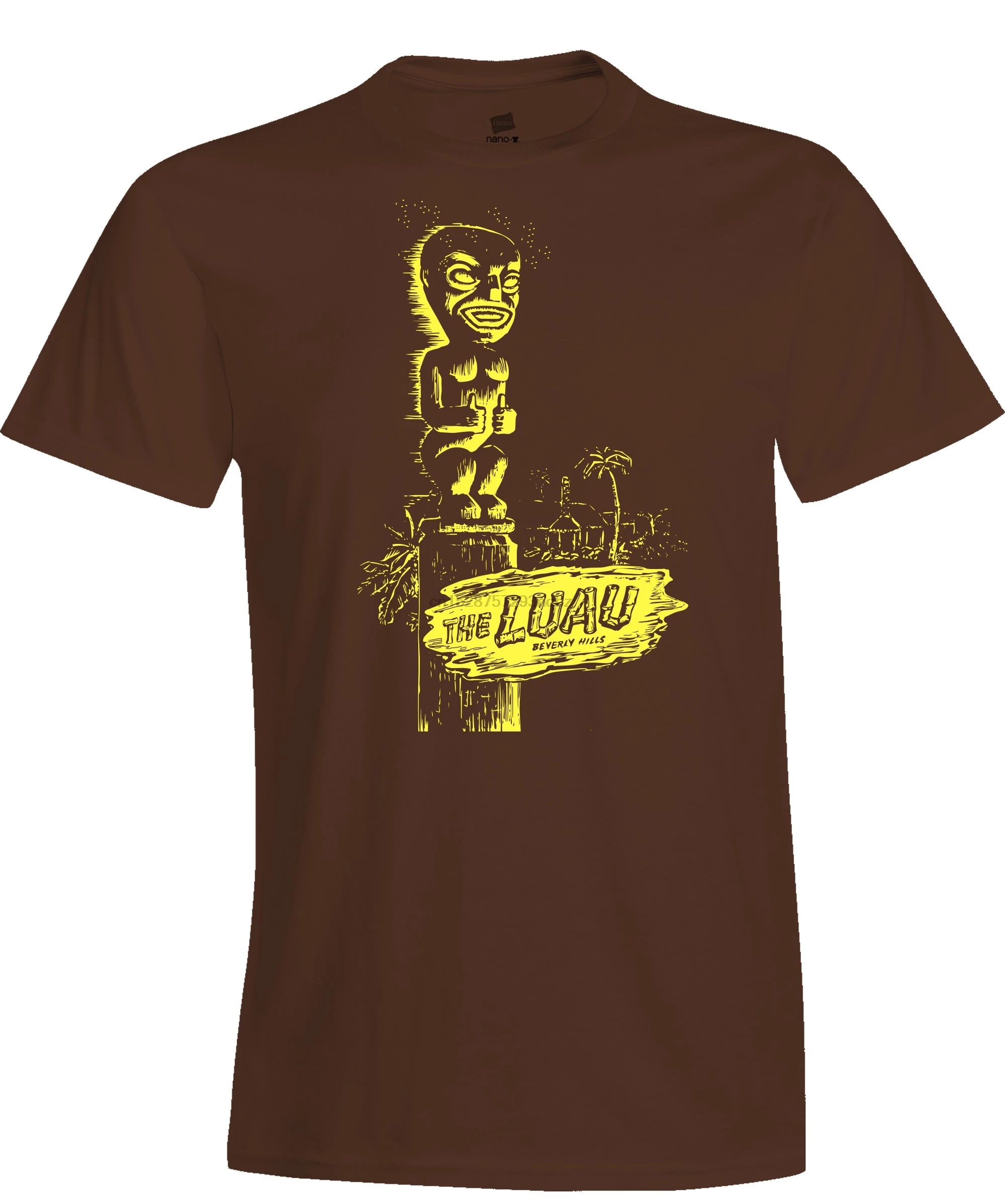 

ArkivaTropika_TeeGeniuses The Luau Los Angeles Tiki Bar Menu Vintage Advertising T-Shirt