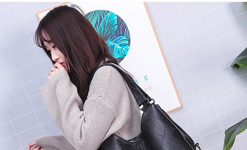 Vintage Women Genuine Leather bag_14