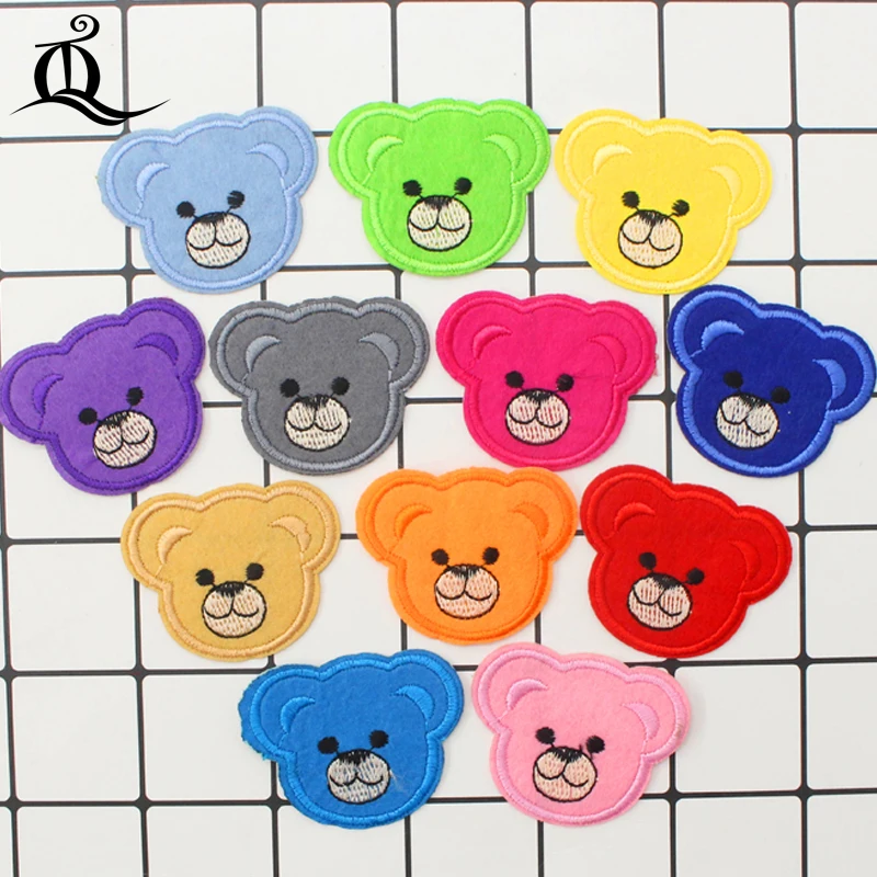 free shipping mix 12pcs baby bear Sewing Clothes Jeans Embroidery patches for clothing Applique Motifs Sew On cartoon animal C20