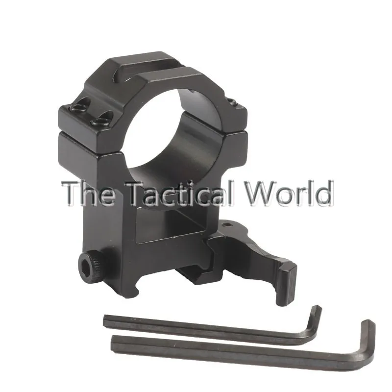 2-PCS-Hunting-QD-Quick-Detach-30mm-Ring-20mm-Picatinny-Weaver-Rail-Scope-Mount-For-Laser