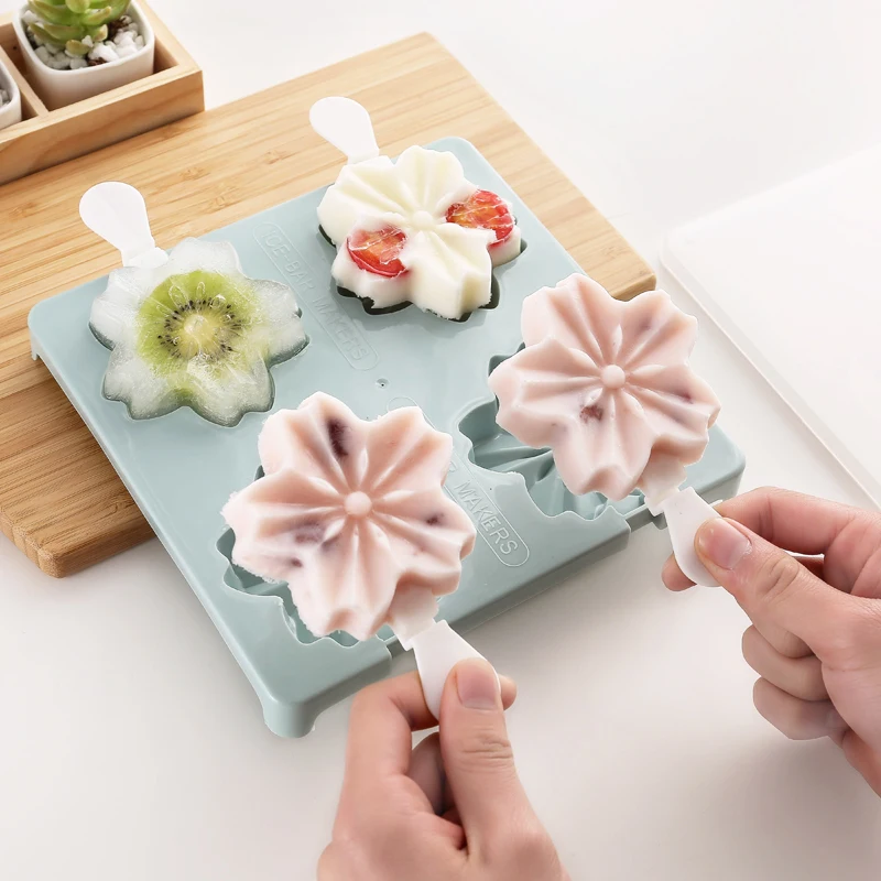 3 Цвета домашнее мороженое абразивы DIY кубики льда цветы животные коробка для