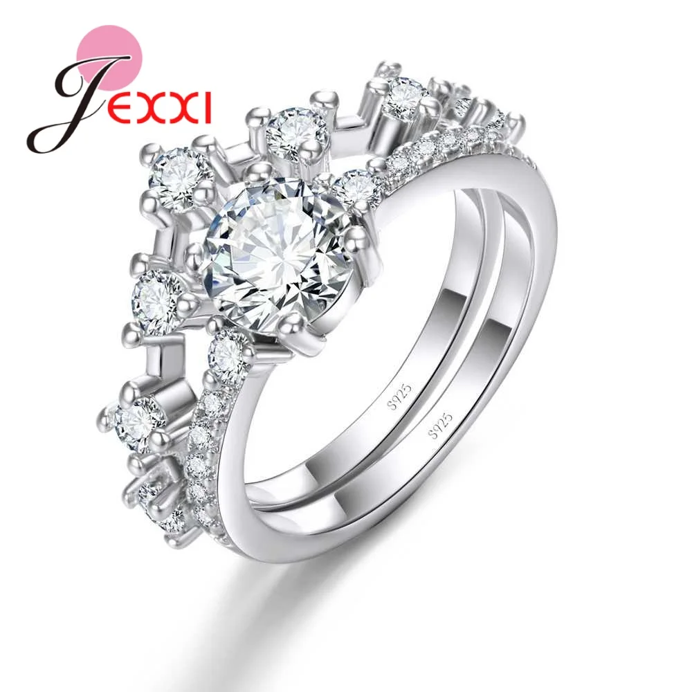 Sweaty Princess Pattern Rings For Women Female Pretty Birthday Party Gifts 925 100% Sterling Silver Jewelry Drop Shipping | Украшения и
