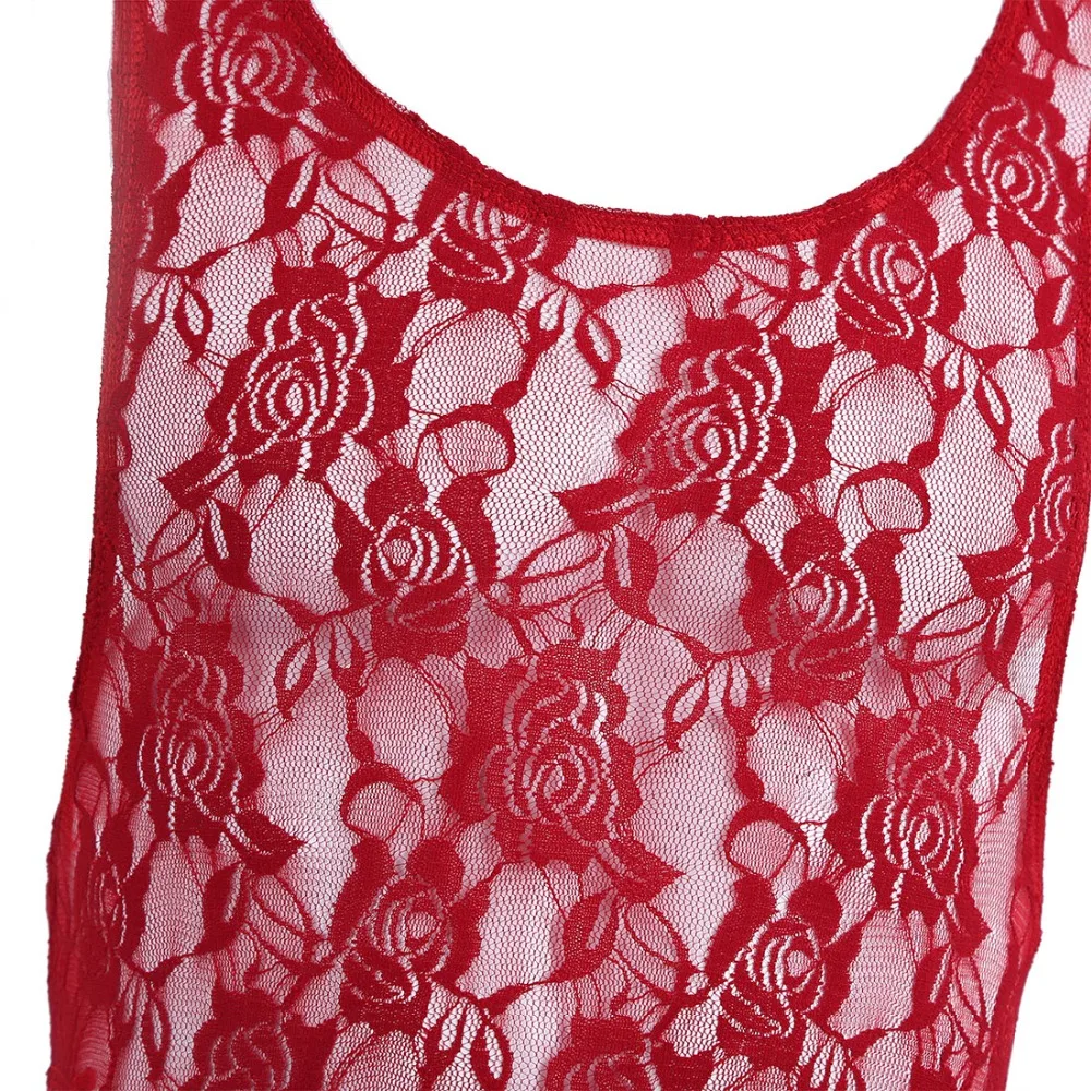 Cosplay&ware Mens One Piece Lingerie Floral Lace Mankini Bodysuit Catsuit Sissy Pouch Body Suit Jumpsuit Nightwear Sleepwear -Zentai shop online