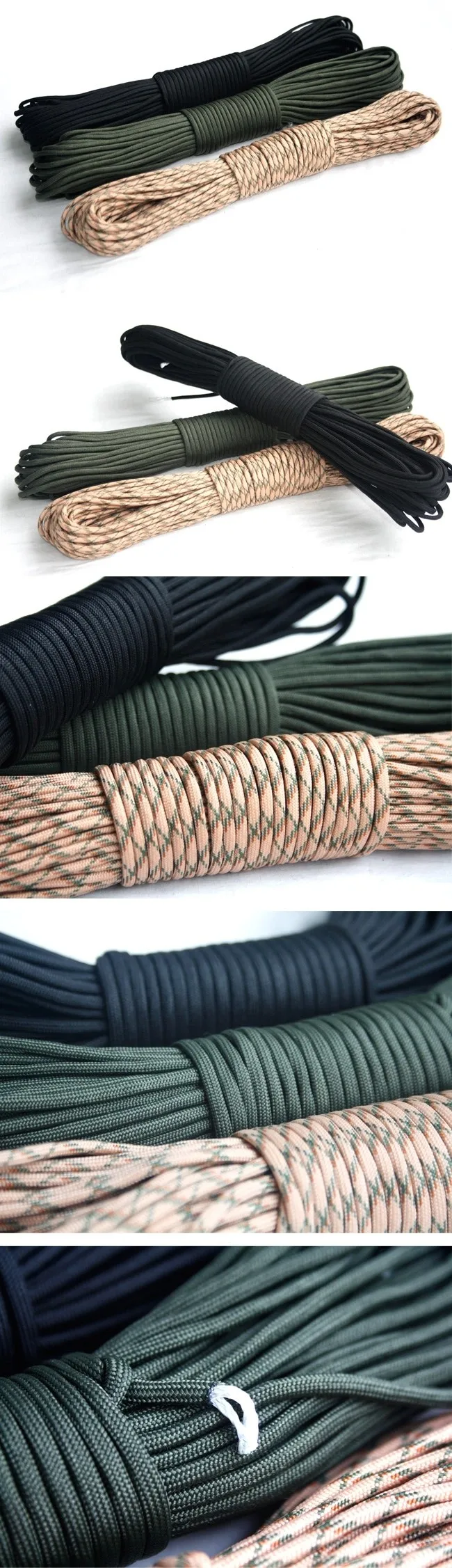 Рыболовные канаты Paracord 550 парашютный шнур веревка 7 нитей 100 футов 31 м леска