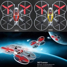 Dron 4CH 6 Axe Quadcopter Jaune et Rouge Drones Rc Helicoptero 3D Quadrocopter RC Hélicoptère