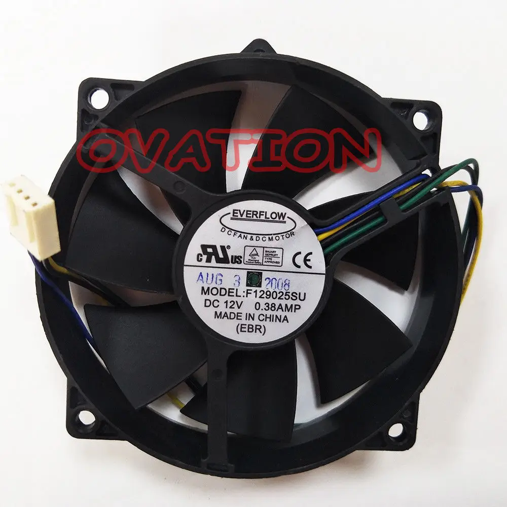 الكمبيوتر PC مروحة تبريد لوحدة المعالجة الرئيسية ل Everflow F129025SU DC 12 V 4Pin 0.38A غرفة التبريد التبريد مروحة الكمبيوتر PC مروحة تبريد لوحدة المعالجة الرئيسية ل Everflow F129025SU DC 12 V 4Pin 0.38A غرفة التبريد التبريد مروحة