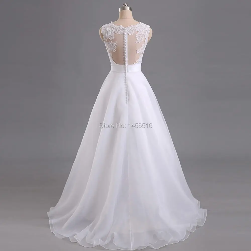 Menoqo 2018 индивидуальный заказ Формальные Свадебные платья Vestido De Noiva Casamento органза Кружево Robe De Mariage Невесты Сделано в Китае