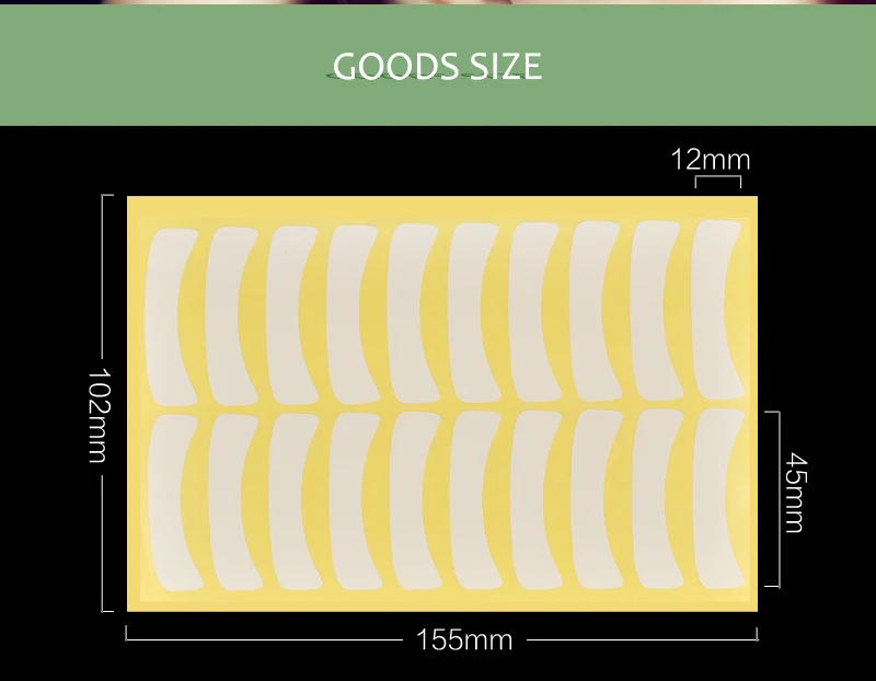 100 пар Одноразовые накладки для ресниц, накладки для глаз, бумажные накладки для наращивания ресниц, накладки для ресниц