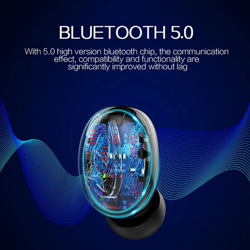 HBQ Q67 Wireless Earphones Bluetooth 5.0 With Digital Display Charging Case Super Bass Wireless Headphones For All Phone