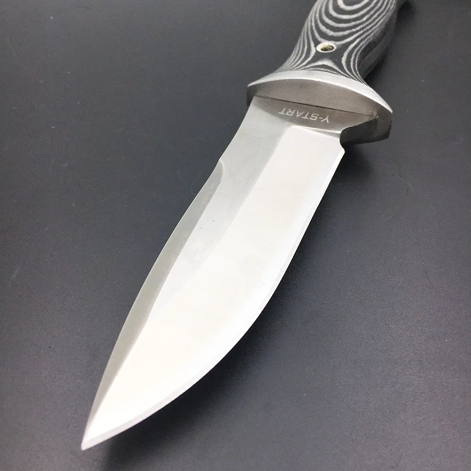 Swayboo Острый Стальной Охотничий Нож Mikta ручка тактический прямой нож фиксированный охотничий нож с кобурой