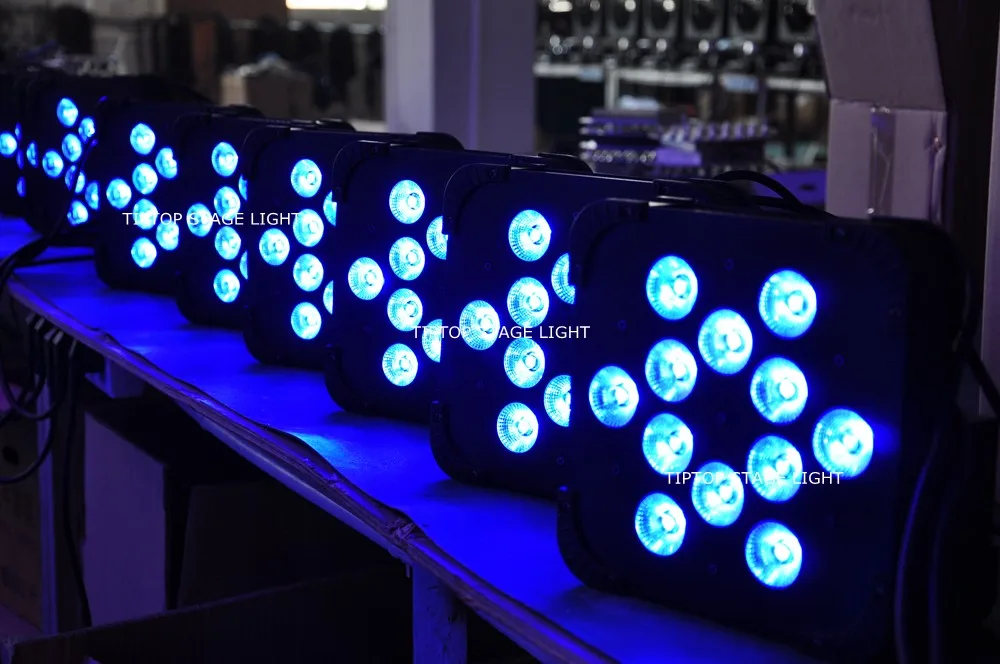 Обувь по заводским ценам! Бесплатная Доставка 20 шт./лот Рождество DMX512 LED 12x18 Вт PAR Light RGBWA УФ-свет 2.4 г Беспроводной Дистанционное управление