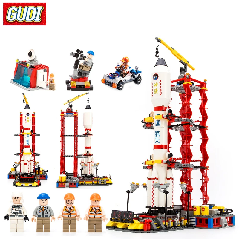 Gudi 8913 строительные блоки космические челночные совместимые с Legoed классические