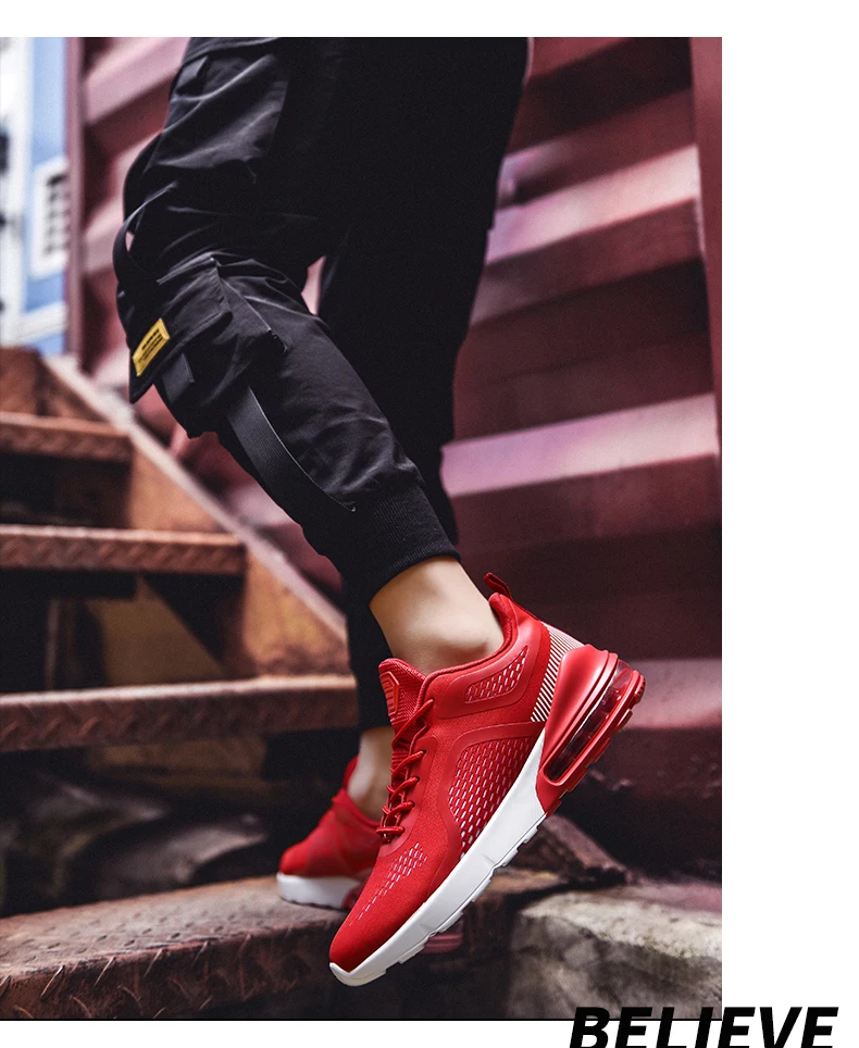 Мужские беговые кроссовки 2019 Мужская Воздухопроницаемая сетчатая уличная спортивная обувь для бега с воздушной подушкой Прогулочные