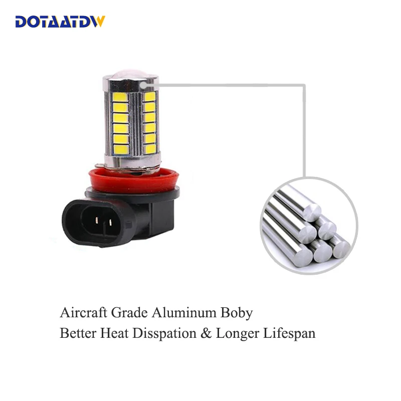 2x H8 H11 9005 9006 CREE Chip LED белый/кристально синий автомобильный противотуманный фара