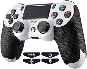 

Anti-slip Controller Protective Grips Cover For Playstation Dualshock 4 PS4 Pro Slim Smarter Squid Hand Grip W/ sticker