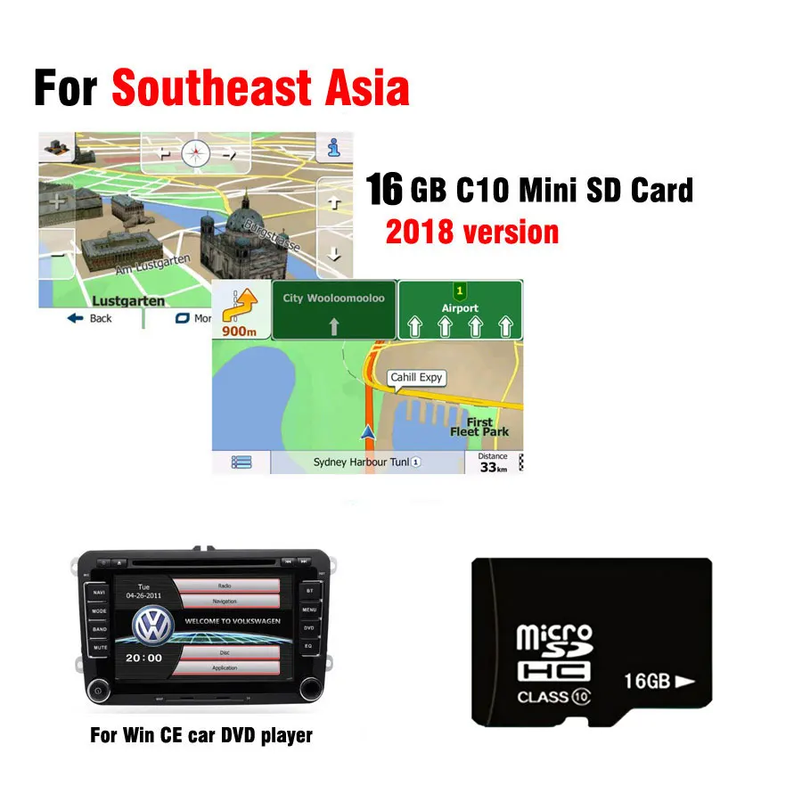 gps карта для WinCE автомобиля dvd НАВИГАЦИЯ автомобиля Радио стерео для Таиланда/Индонезии/Малайзии/Сингапура/Брунея