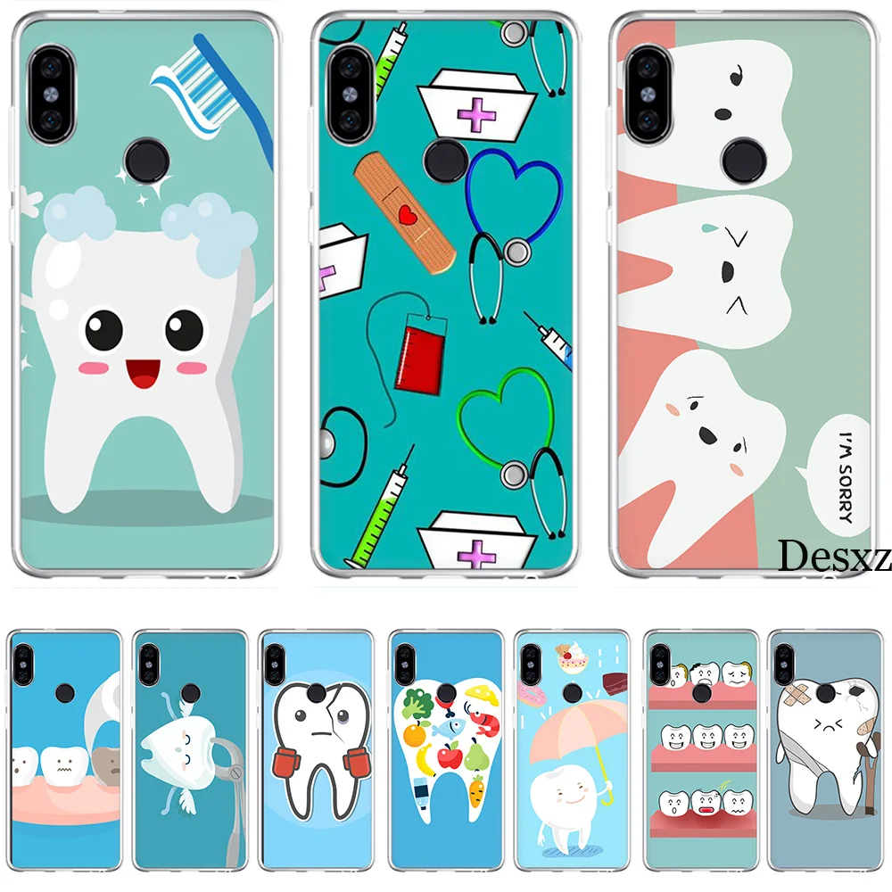 

Phone Case Cover Nurse Doctor Dentist Stethoscope Tooth Injections For Xiaomi Redmi Mi 4 5 6 8 4X 5A Note Pro S2 F1 Lite Se Mix