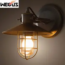 Creative American Loft retro industrial wall lamp outdoor balcony bedroom bedside corridor stair wall lamp aisle Nordic Creative American Loft retro industrial wall lamp outdoor balcony bedroom bedside corridor stair wall lamp aisle Nordic