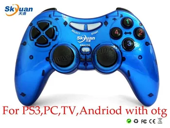 

New Arrival For PC TV Andriod PS3 Wirelss Bluetooth Game Controller GamePad Double Shock Joystick