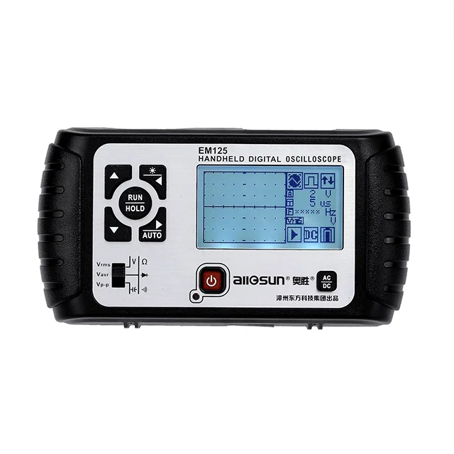 

Handheld Digital Scopemeter EM125 Pocket-Size Mini Oscilloscope Multimeter (Voltmeter Ohmmeter Capacitance Tester)