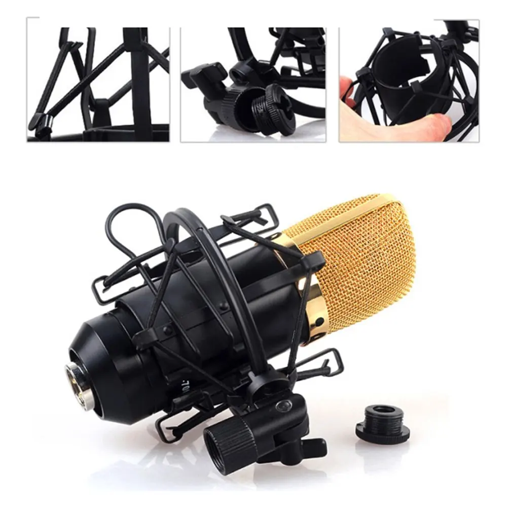 

2018 Universal Mic Microphone Shock Mount Clip Holder Studio Sound Recording for Condenser Microphones