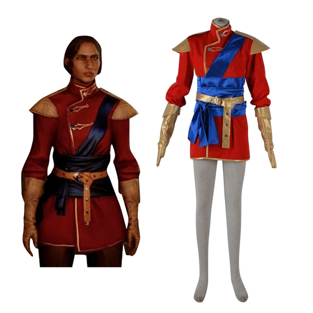 Dragon Age Inquisition Halamshiral Ball Red Uniform Cosplay Costume Dragon Age Inquisition Halamshiral Ball Red Uniform Cosplay Costume Men S Carnival Movie Party