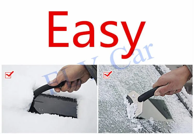 GSPSCN New Winter useful mini car scraper shovel ice scrapers stainless cleaning tools Snow brush Broom Removal for Vehicle