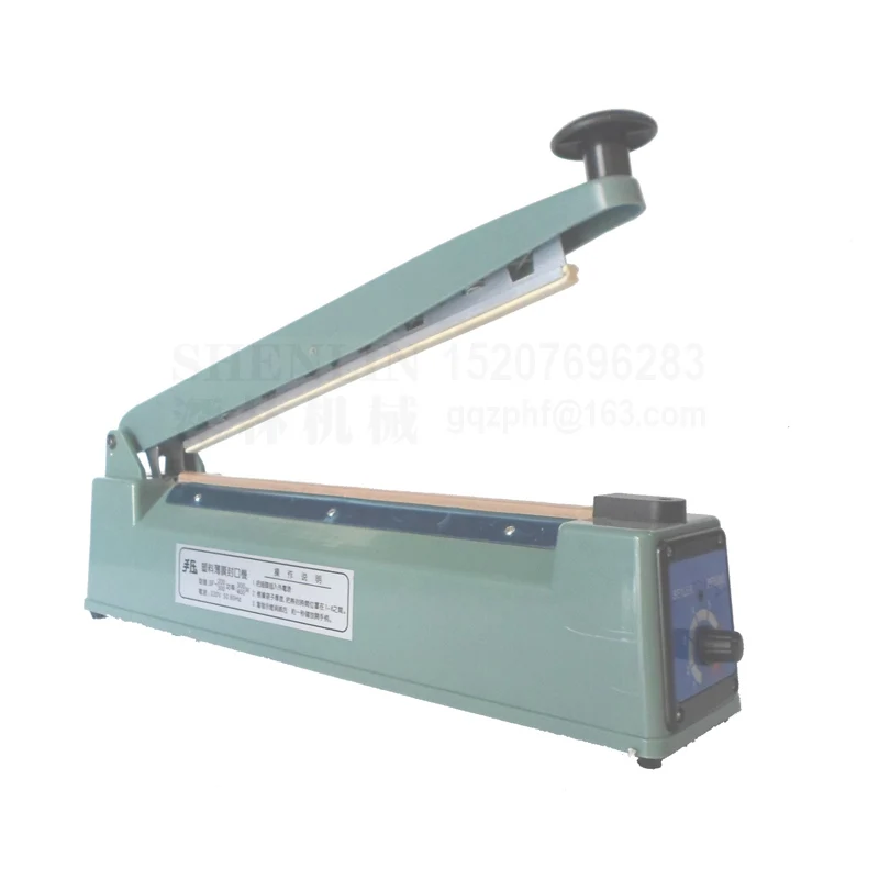 

SHENLIN SF200 Hand sealer manual bag sealing machine 110V/220V 200mm 0.1mm sealing width 3mm apply for plastic bags film sealing