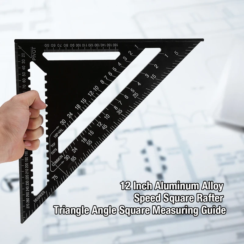 

Metric System Triangle Angle Speed Square Building Rafter Protractor Miter Ruler