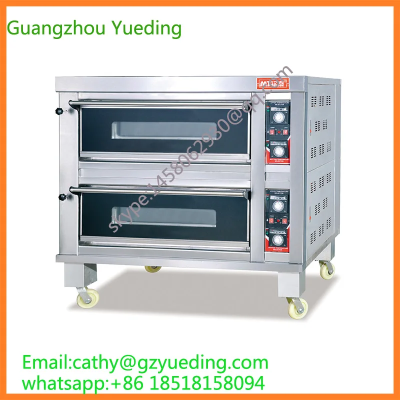 

4 Trays commercial gas/diesel oil rotary oven for baking bread, cake, cookies with CE