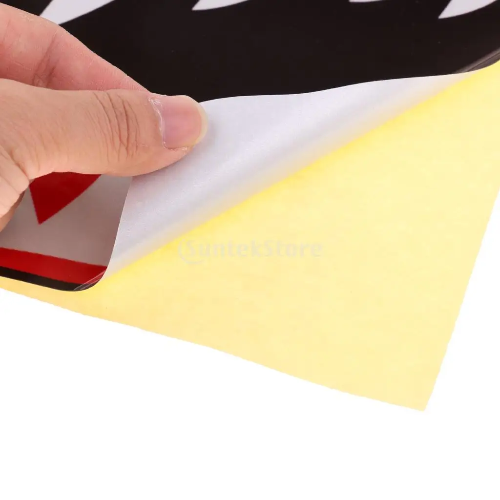 2Pcs 42x18cm Waterproof Shark Mouth Teeth Decals Sticker Fishing Boat Canoe Car Truck Kayak Graphics Accessories