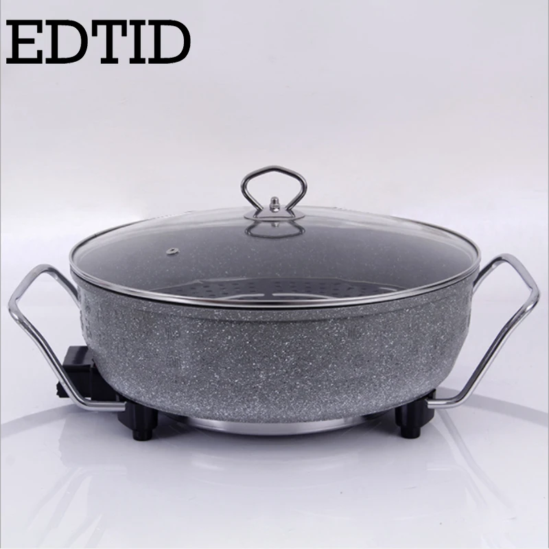 EDTID Multifunctional electric cooker mini heat pan students Hot pot