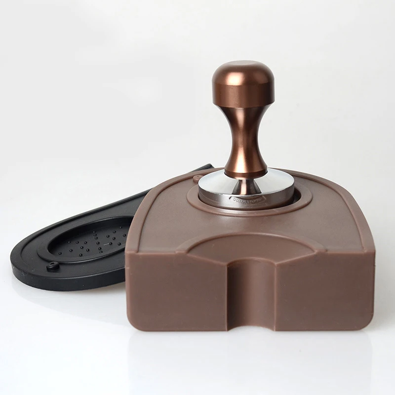 Semi automatic Coffee Powder Pad Coffee Bar Silicone Antiskid Tamper