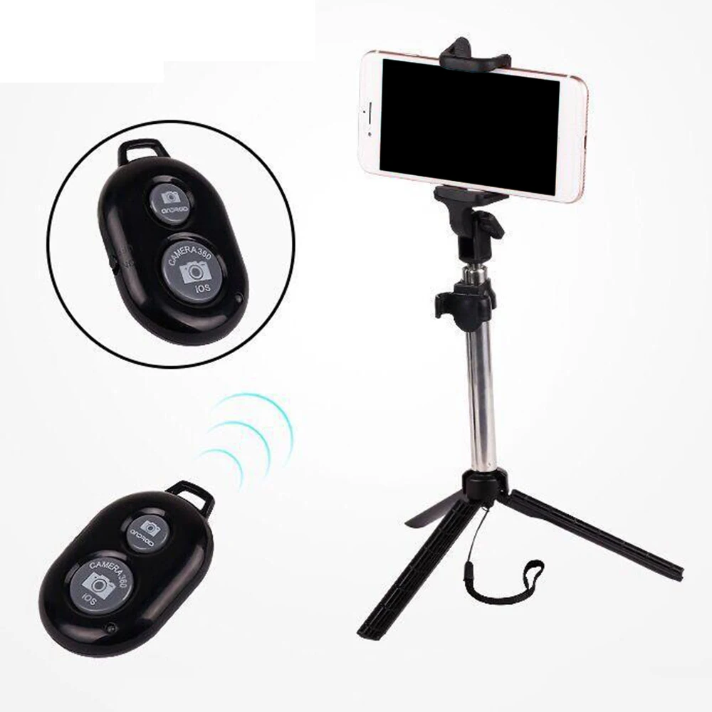 3 in 1 Wireless Bluetooth Selfie Stick and Mini Tripod with Remote Control For iPhone X 8 7 6s plus Portable Monopod | Электроника
