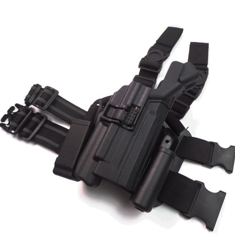 Pistola de ar Exército Militar Combate Pistola Gota Perna Coldre Caça Tático Tiro Airsoft Mão Direita Coxa hk Usp 2 Exército militar combate hk usp pistola gota