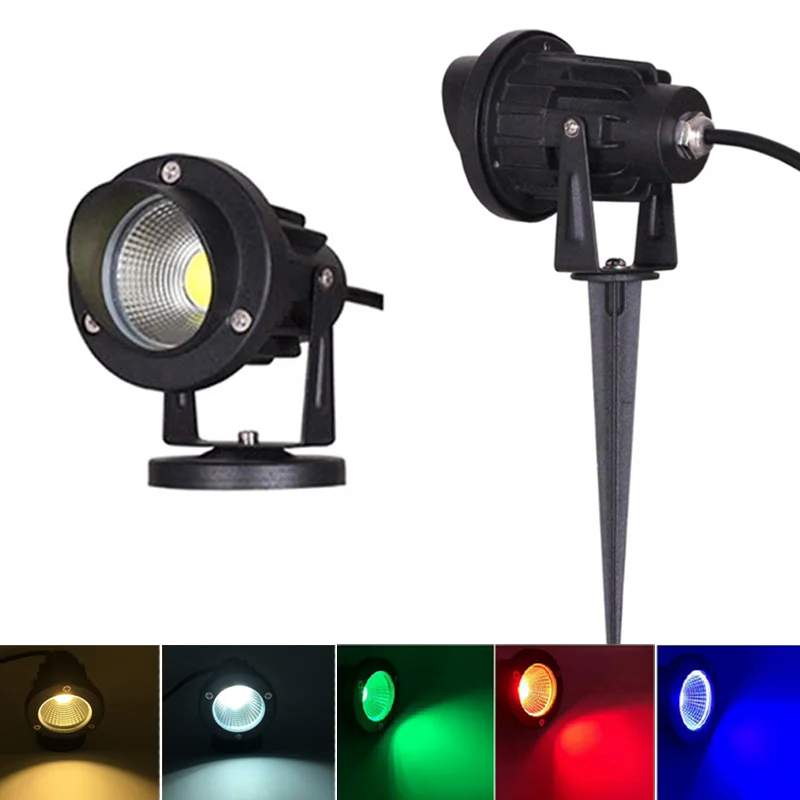Beste 3 w 5 w 10 w Outdoor Tuin Landschap Licht AC220V 110 v DC12V LED Gazon Lamp COB Waterdichte Verlichting led Light Tuinpad Spotlight