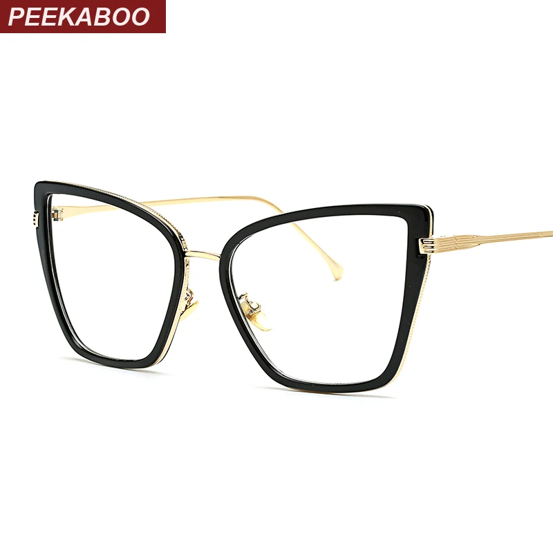 Aliexpress.com : Buy Peekaboo sexy black cat eye glasses ...