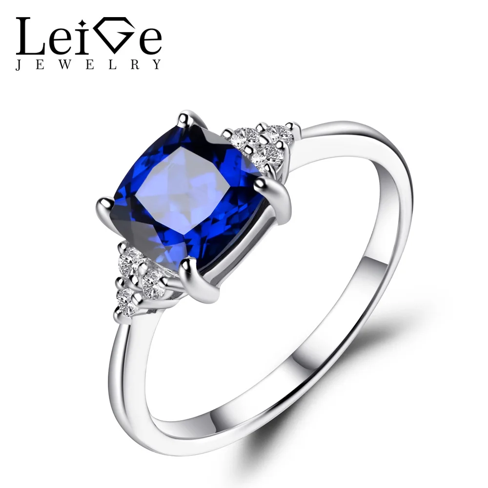 Украшения leige синий сапфир обручальное кольцо драгоценный камень обещания кольца для женщин 925 пробы Серебряная Подушка огранка ювелирные ... Украшения leige синий сапфир обручальное кольцо драгоценный камень обещания кольца для женщин 925 пробы Серебряная Подушка огранка ювелирные ...