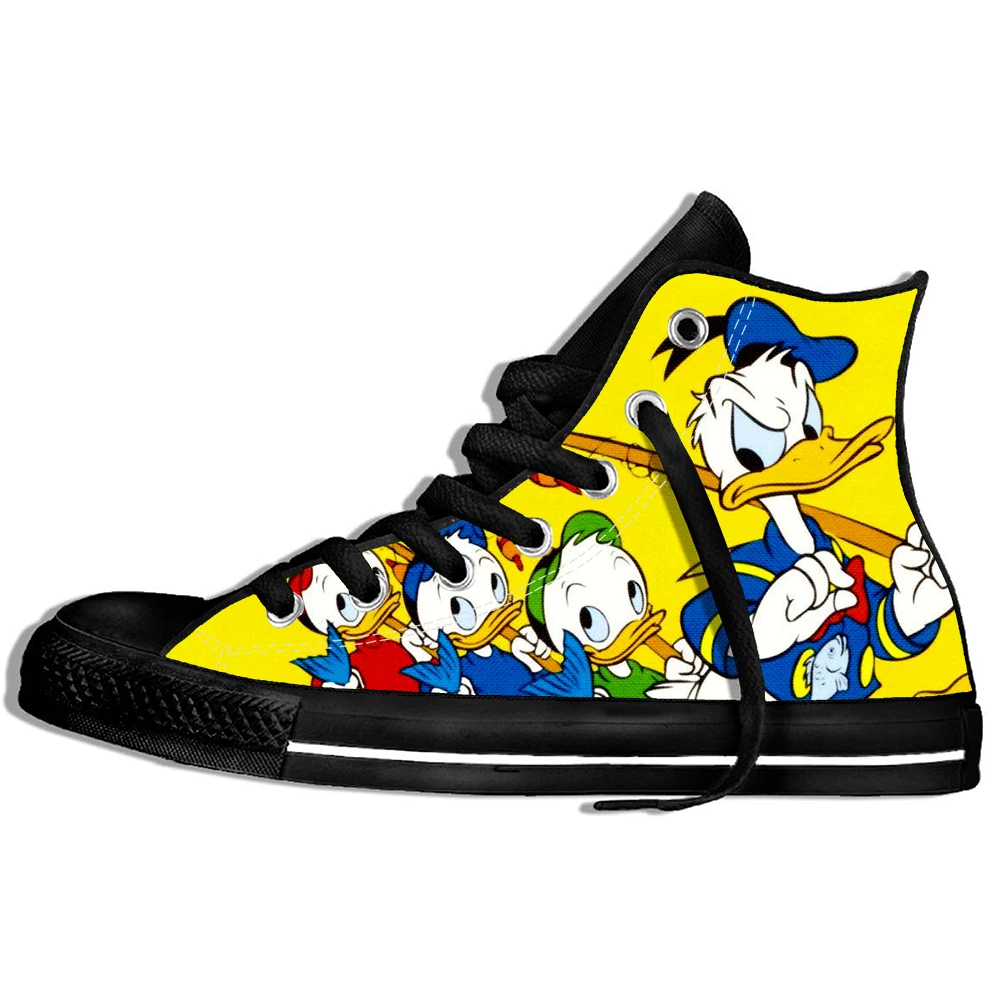 Zaraing Donald Duck Colorblock Women/men Sneakers 2019 Summer Print Cartoon Casual Lightweight Shoes