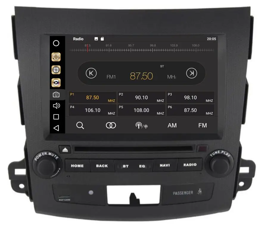 Perfect 4GB Ram 8-Core 32GB Rom 8inch Android 9.0 Car Dvd Gps For Mitsubishi  Outlander 2007-2011  Radio Multimedia GPS NAVI  with DVD 3