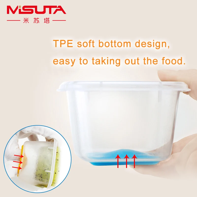 60ML 6Pcs/120ML 4Pcs Portable Baby Food Storage Snack Box Milk Powder Box